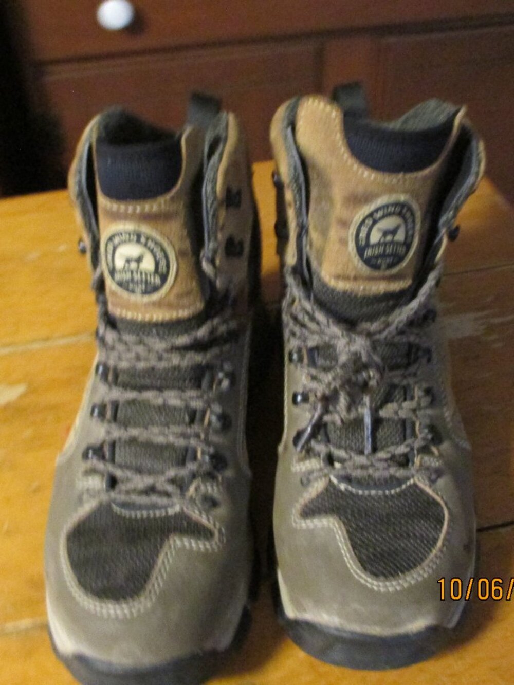 Ladies red wing leather hiking boots waterproof scent block brown 7 M
